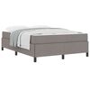 vidaXL Cama Box Cinzento-acastanhado 160 x 200 cm tecido