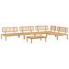 vidaXL 5 pcs conjunto de m&oacute;veis de paletes p/ jardim ac&aacute;cia maci&ccedil;a