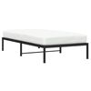 vidaXL Estrutura de cama 100x200 cm metal preto