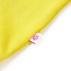 T-shirt de crian&ccedil;a amarelo brilhante 116