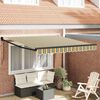 vidaXL Toldo Verde e Amarelo 300 x 250 x 165 cm Poli&eacute;ster