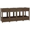 vidaXL Canteiro elevado 160x40x71 cm polipropileno