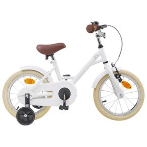 vidaXL Bicicleta Infantil 12 Polegadas para 2-4 anos Branco