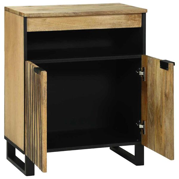 vidaXL Buffet Castanho 60 x 33 x 75 cm Madeira de mangueira maci&ccedil;a