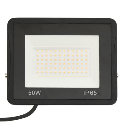 vidaXL Projetor c/ iluminação LED 50 W branco quente