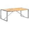vidaXL Mesa de jantar 200x100x75 cm madeira de mangueira maci&ccedil;a &aacute;spera