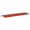 vidaXL Almofad&atilde;o p/ banco jardim 200x50x7 cm mesclado tecido vermelho