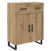 vidaXL Buffet Carvalho Artesanal 69,5 x 34 x 90 cm