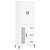 vidaXL Arm&aacute;rio alto 69,5x34x180 cm derivados de madeira branco