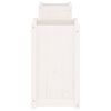 vidaXL Banco com vasos 180x36x63 cm madeira de pinho maci&ccedil;a branco