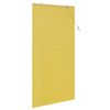 vidaXL Estores de rolo com cortinas Manual Amarelo 100 x 220 cm Bambu
