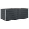 vidaXL Floreira Antracite 195 x 100 x 75 cm A&ccedil;o Galvanizado