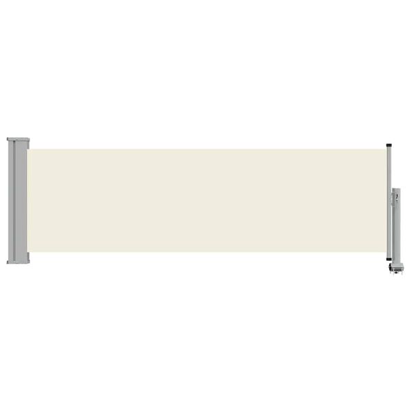 vidaXL Toldo lateral retr&aacute;til para p&aacute;tio 80x300 cm creme