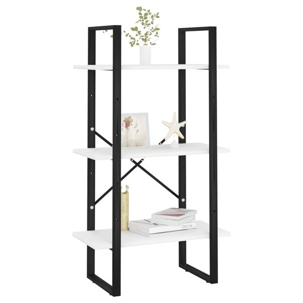 vidaXL Unidade de prateleiras 60x30x105 cm derivados de madeira branco