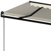 vidaXL Toldo retr&aacute;til autom&aacute;tico 500x300 cm cor creme