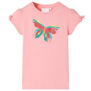 vidaXL T-shirt de crian&ccedil;a rosa 104