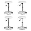 vidaXL Cadeiras de jantar 4 pcs couro artificial branco