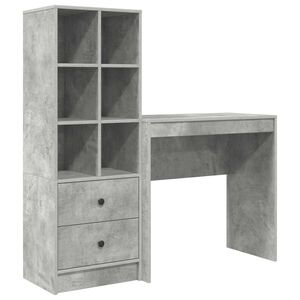 vidaXL Mesa Cinzento 125,5 x 40 x 127 cm 2 unid.
