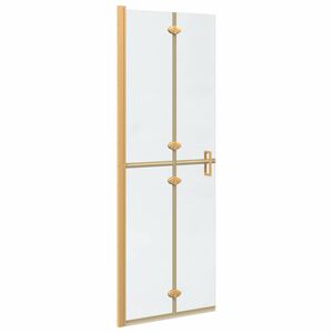 vidaXL Parede de chuveiro walk-in Ouro 70 x 6,5 x 190 cm