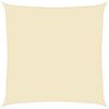vidaXL Para-sol estilo vela 160 g/m&sup2; 5x5 m PEAD cor creme