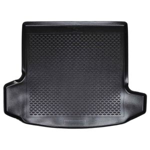 vidaXL Tapete de Porta-Malas Preto Borracha