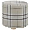 288034 vidaXL Stool Block Fabric Round