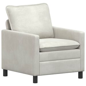 vidaXL Sof&aacute; Creme 76 x 81 x 87,5 cm Veludo
