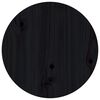 vidaXL Mesa de centro Ø 40x60 cm madeira de pinho maciça preto