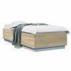 vidaXL Estrutura de Cama com LED Carvalho Sonoma 80 x 200 cm