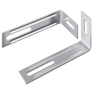vidaXL Suporte Anti Tipping 2 Prateado 74,5 x 15 x 32 mm Ferro