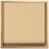 vidaXL Nicho parede p/ duche 32x32x9cm aço inoxidável dourado escovada