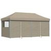 vidaXL Tenda Pop-up Cinzento-acastanhado 580 x 292 x 315 cm