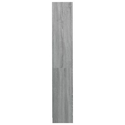 vidaXL Estante 4 prateleiras 80x24x142 cm deriv. madeira cinza-cimento