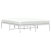 vidaXL Estrutura de cama 160x200 cm metal branco