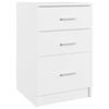vidaXL Mesa de cabeceira 40x40x63 cm derivados de madeira branco