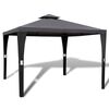 vidaXL Gazebo com telhado 3 x 3 m cinzento escuro