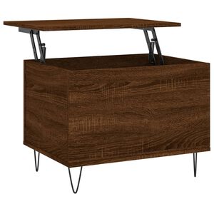 vidaXL Mesa centro 60x44,5x45 cm derivados madeira carvalho castanho