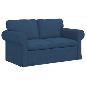 vidaXL Sof&aacute; Azul 155 x 82 x 80 cm tecido