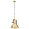 vidaXL Candeeiro suspenso industrial redondo 25 W 30 cm E27 bronze