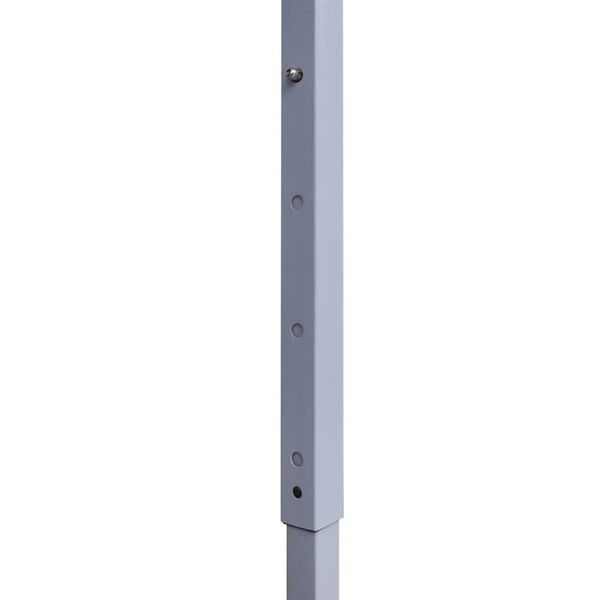 vidaXL Tenda dobrável profissional festas 2 paredes 3x3m aço branco