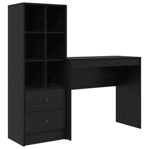 vidaXL Mesa Carvalho Preto 135,5 x 40 x 127 cm 2 unid.