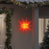 vidaXL Luzes de Natal com LEDs 3 pcs dobrável vermelho 57 cm