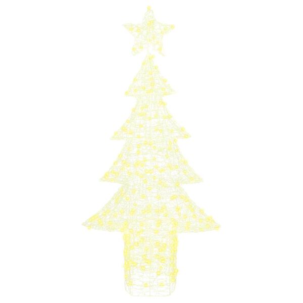vidaXL &Aacute;rvore de Natal com 240 LEDs Branco quente 150 cm Acr&iacute;lo