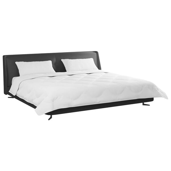 vidaXL Duvet com Travesseiros 3 pcs Branco Microfibra e Penas de Ganso