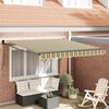 vidaXL Toldo Retr&aacute;til Multicolor 350 x 250 cm Poli&eacute;ster e Alum&iacute;nio