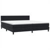 vidaXL Cama box spring c/ colch&atilde;o e LED 200x210 cm veludo preto