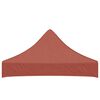 vidaXL Teto para tenda de festas 2x2 m 270 g/m² terracota