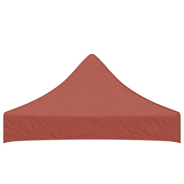 vidaXL Teto para tenda de festas 2x2 m 270 g/m² terracota