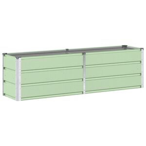 vidaXL Floreira Verde 160 x 40 x 45 cm A&ccedil;o