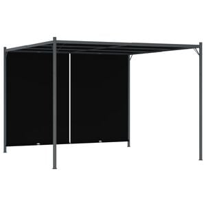 vidaXL P&eacute;rgola de jardim com teto retr&aacute;til 3x3 m antracite